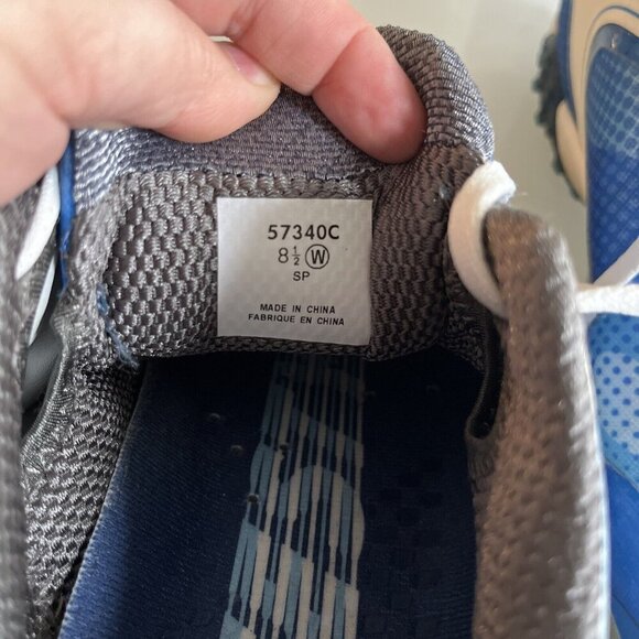 Footjoy FJ Golf Shoes Mens 8 W White Blue Freestyle Cleats Sneakers - Picture 6 of 7